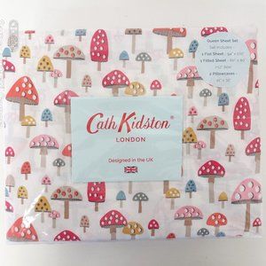 Cath Kidston Mini Mushroom Queen 4 Piece Sheet Set